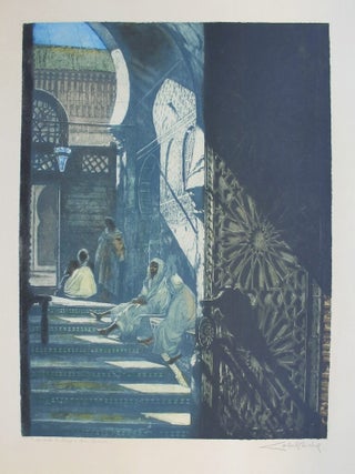 Item #P4056 Entree De La Medersa De Fes. Almery Lobel-Riche
