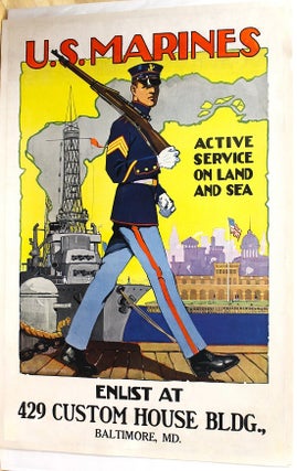 Item #P4085 U.S. Marines – Active Service on Land and Sea. Riesenberg