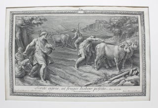 Item #P4139 Permundabit aream suam: et congregabit triticum suum in horreum; Quecumque...