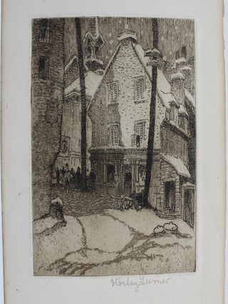 Item #P4165 Street in the Snow. Stanley Turner