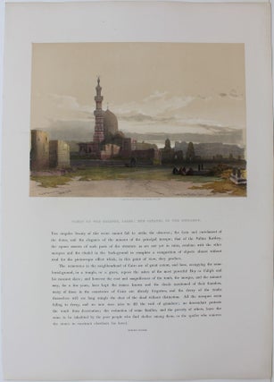 Item #P4175 Tombs of the Caliphs, Cairo: The Citadel in the Distance. David Roberts