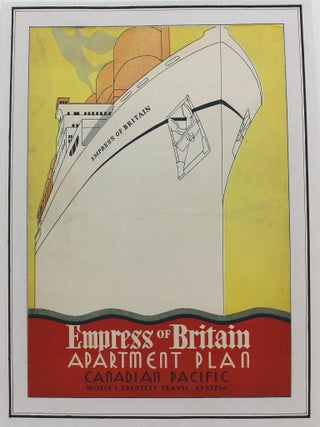 Item #P4221 Empress of Britain Apartment Plan. Canadian Pacific