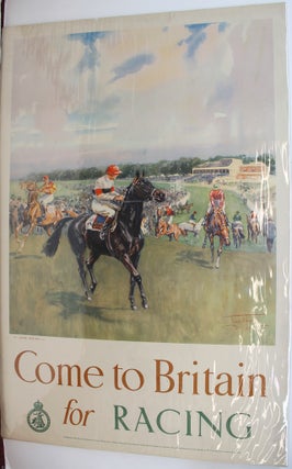Item #P4236 Come to Britain for Racing. Lionel Edwards