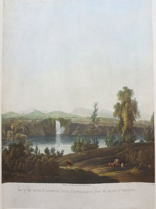 Item #P4279 View of the River St. Lawrence, Falls of Montmorenci from the Island of Orleans. Sir...