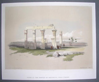 Item #P430 Ruins of the Temple of Medamout, Near Thebes. David Roberts