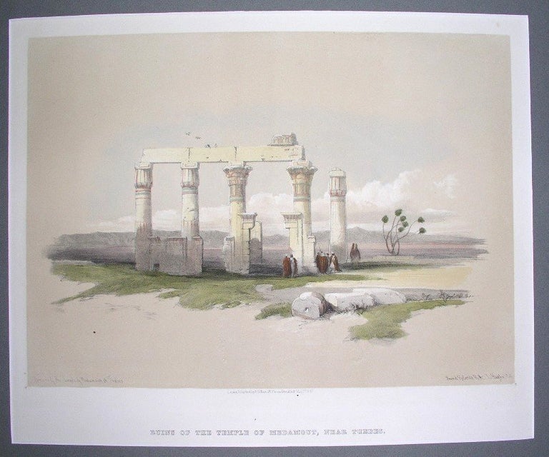 Item #P430 Ruins of the Temple of Medamout, Near Thebes. David Roberts.