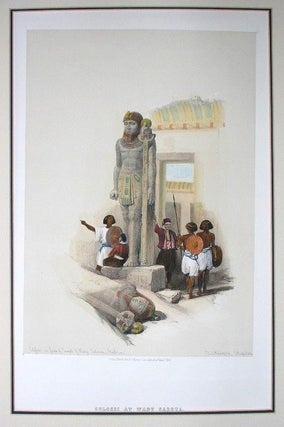 Item #P441 Colossi at Wady Saboua. David Roberts