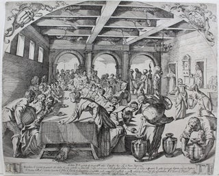 Item #P4515 Al Molto R.P. Opilis..... [The Wedding Feast at Cana, after Tintoretto's 1561...