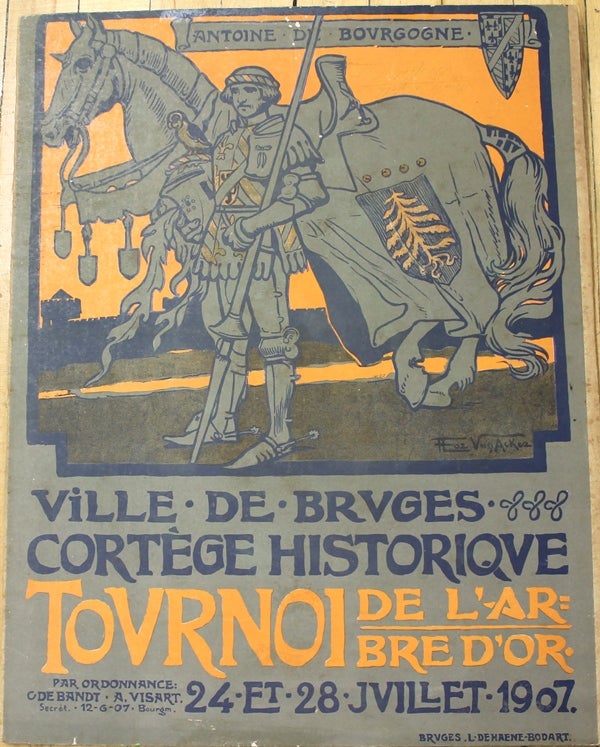 Item #P4668 Ville-De-Bruges-Cortege Historique Tournoi De L'Ar=Bred'or. Van Acker.