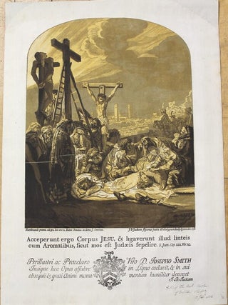 Item #P4772 Acceperunt ergo Corpus Jesu, & ligaverunt illud linteis cum Aromatibus, sicut mos est...