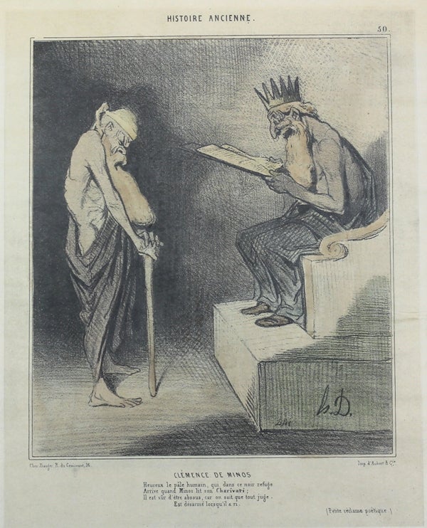 Item #P4932 Histoire Ancienne. Clemence De Minos. Honore Daumier.