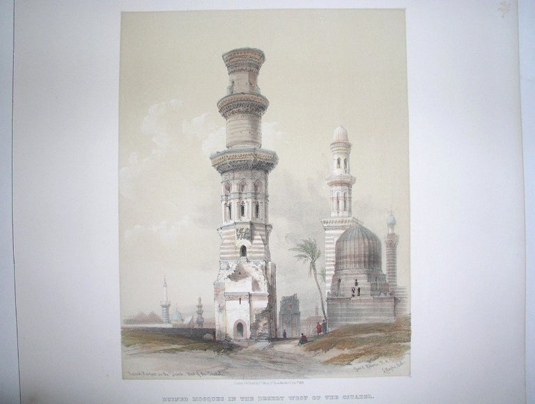 Item #P511 Ruined Mosques in the Desert West of the Citadel. David Roberts.