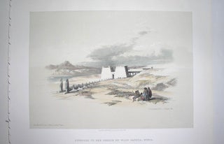 Item #P518 Approach to the Temple of Wady Saboua, Nubia. David Roberts