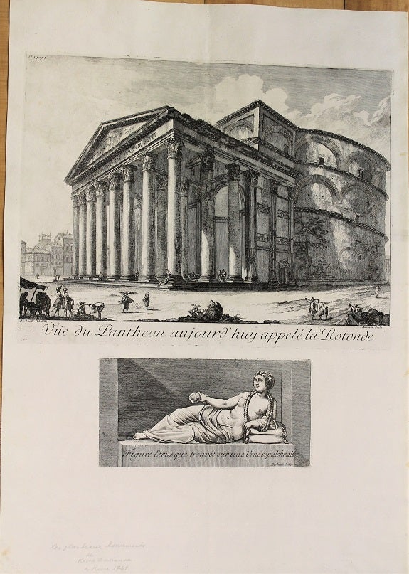 Item #P5257 Vue du Pantheon aujour d' huy appele la Rotonde. Barbault.