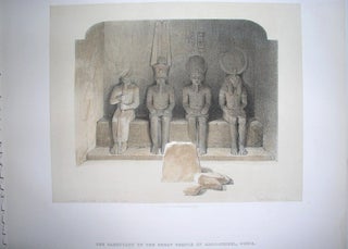Item #P527 The Sancutary of the Great Temple of Aboo-Simbel, Nubia. David Roberts