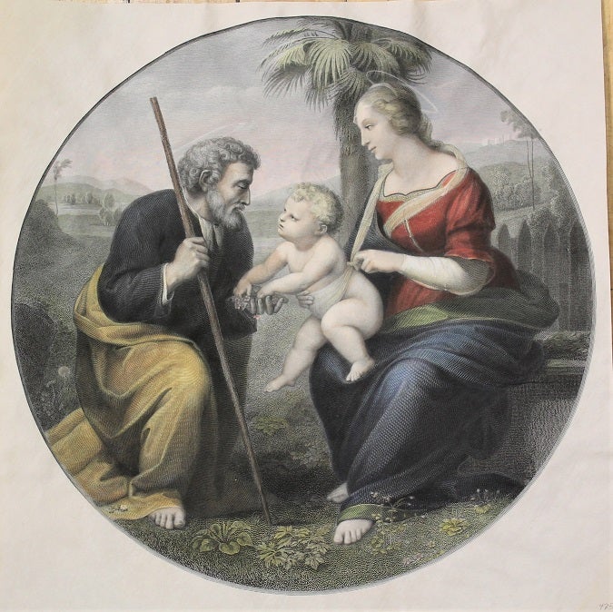 Item #P5280 [The Holy Family with a Palm Tree]. Raphael Italian, Raffaello Santi.