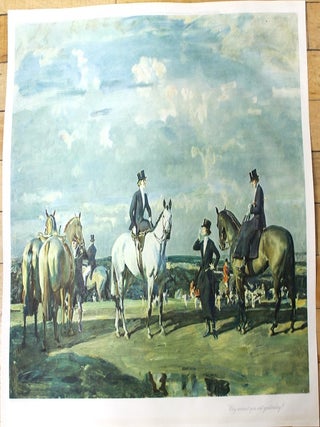 Item #P5391 Why Weren't You Out Yesterday? Sir Alfred James Munnings