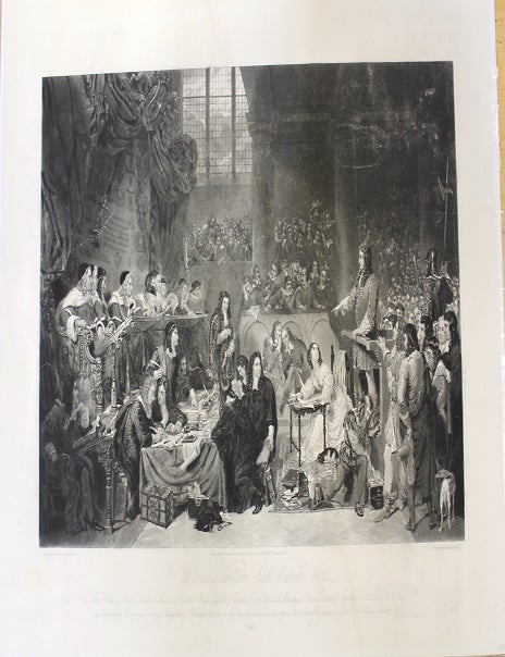 Item #P5403 The Trial of William Lord Russell, 1683. George Hayter.