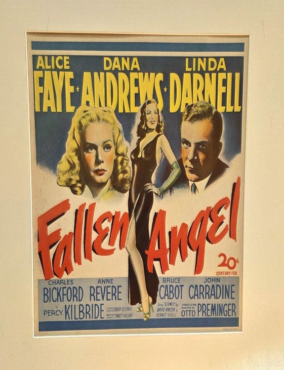 Item #P5529 Fallen Angel. Movie Poster.