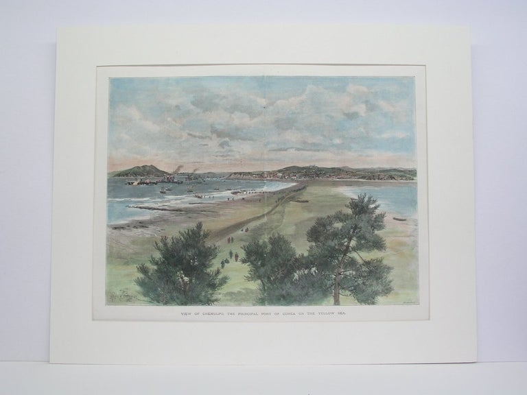 Item #P732 View of Chemulpo, The Principal Port of Corea on the Yellow Sea. A. Forester.
