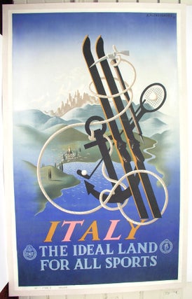 Item #P771 Italy the Ideal Land for all Sports. A. M. Cassandre
