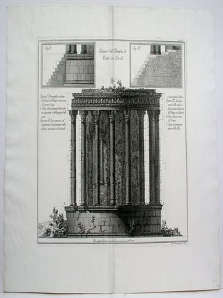Item #P833 Fianco del Tempio di Vesta in Tivoli. F. Piranesi