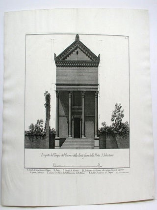 Item #P849 Prospetto del Tempio dell' Onore, e della Virtu fuori della Porta S. Sebastiano. F....