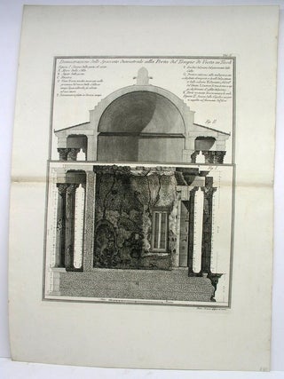 Item #P852 Dimostrazione dello Spaccato diarnetrale alla Porta del Tempio di Vesta in Tivoli. F....