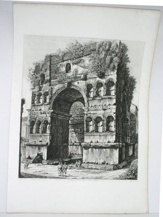 Item #P911 Veduta del Prospetto dell Arco di Giano. Rossini