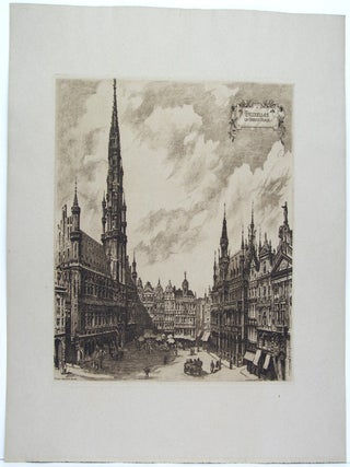 Item #P966 Bruxelles la Grand Place. H. Flicher